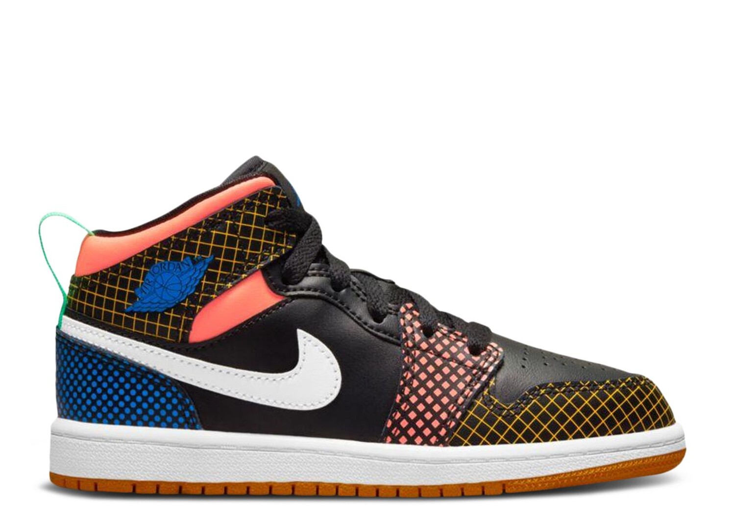 

Кроссовки Air Jordan Air Jordan 1 Mid Mmd Ps 'Multi Grid', черный