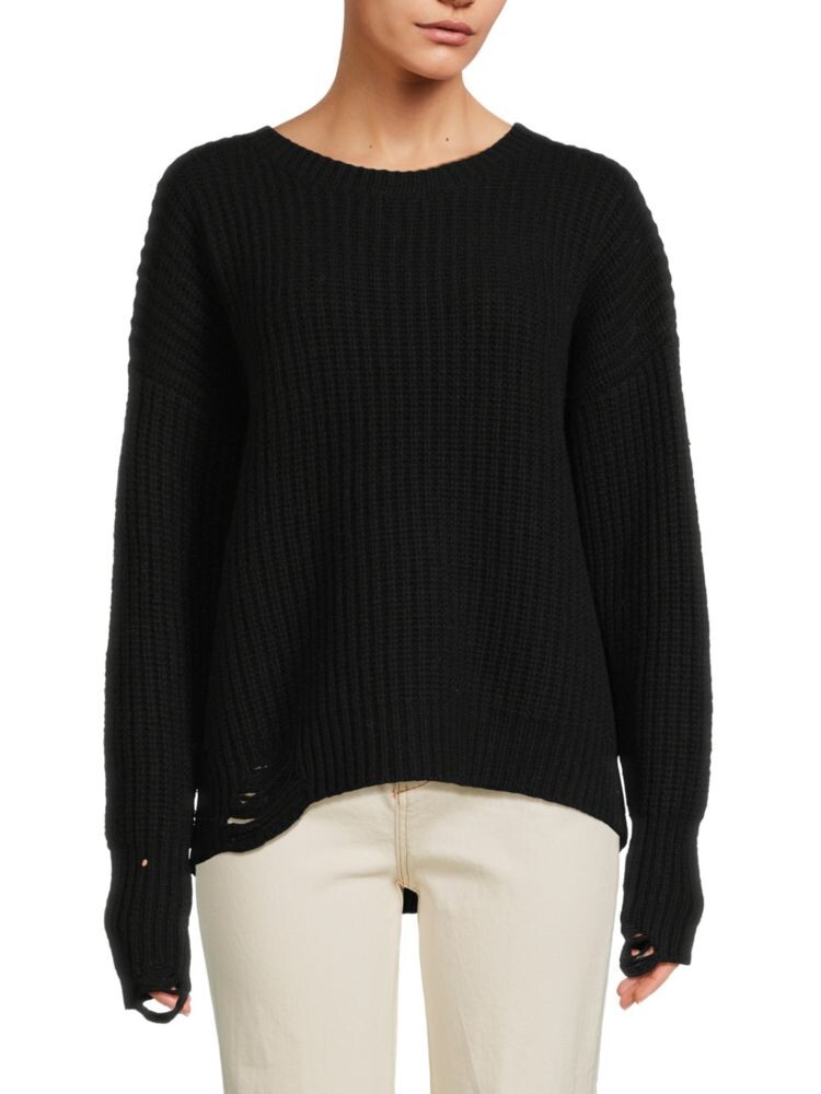 

Свитер Ross из смесовой шерсти в массивную рубчику Nsf, цвет Black Xo