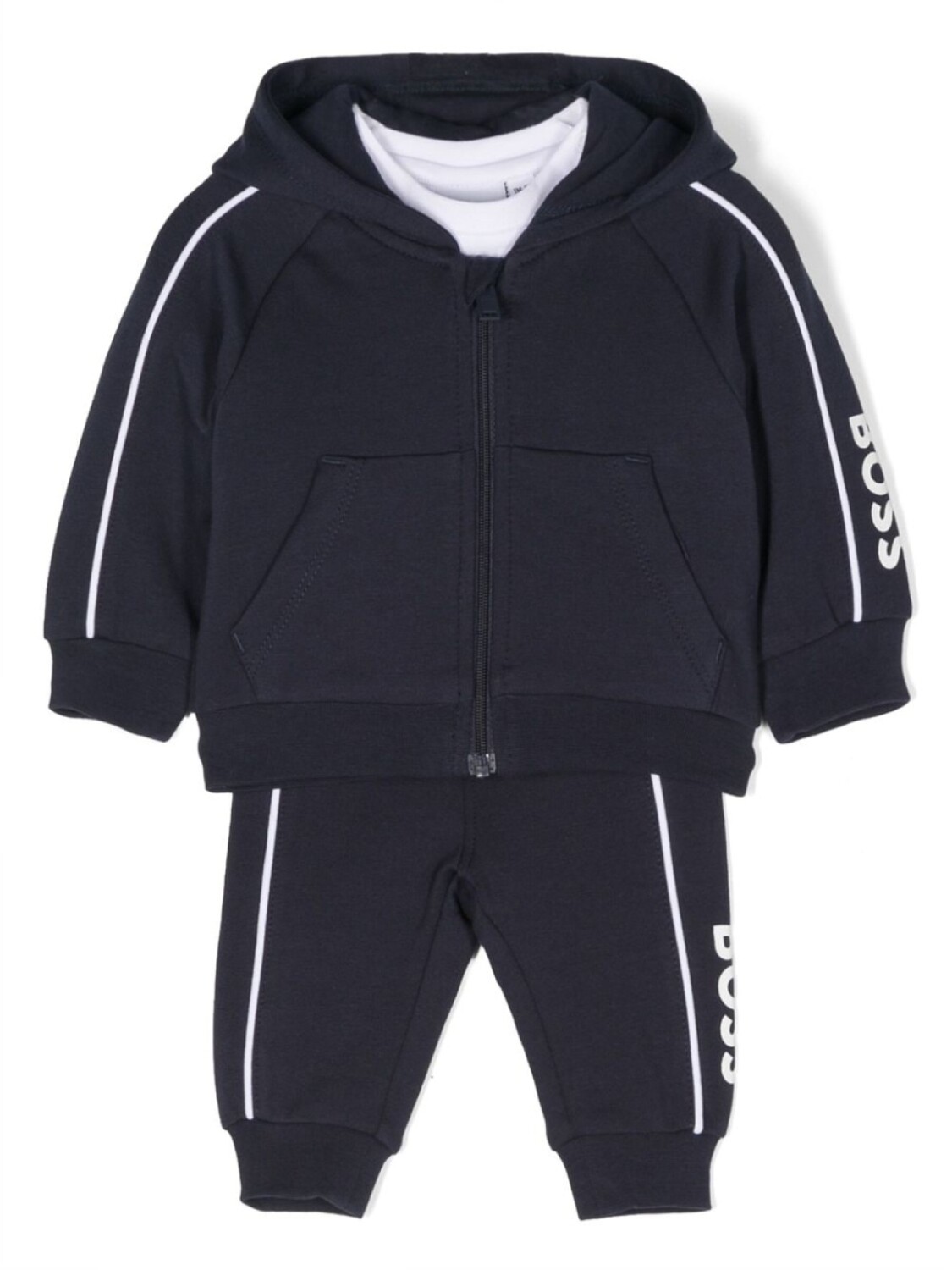 

BOSS Kidswear спортивный костюм с логотипом, синий