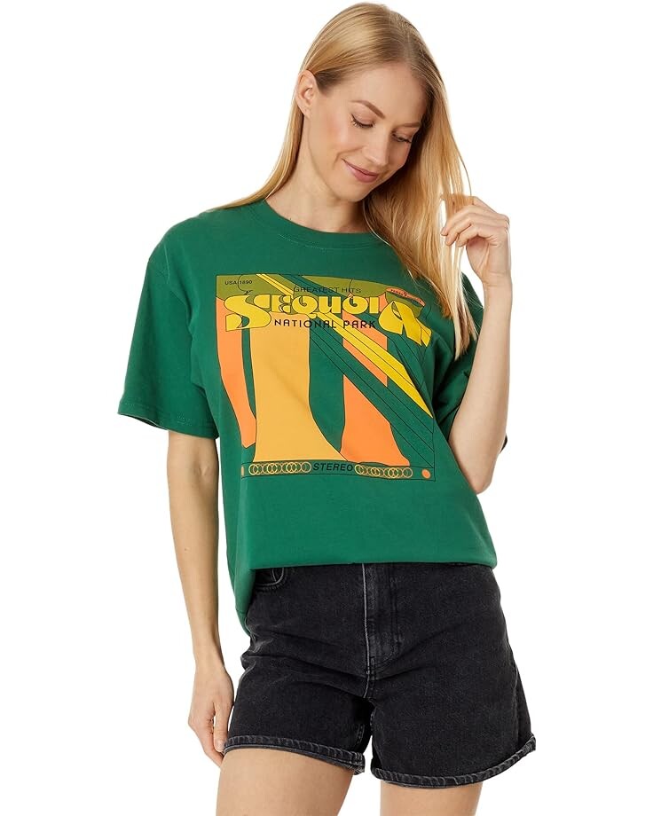 

Футболка Parks Project Sequoia's Greatest Hits Tee, цвет Forest Green