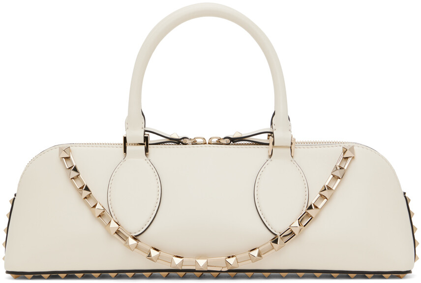 

Бело-белая сумка Rockstud Valentino Garavani