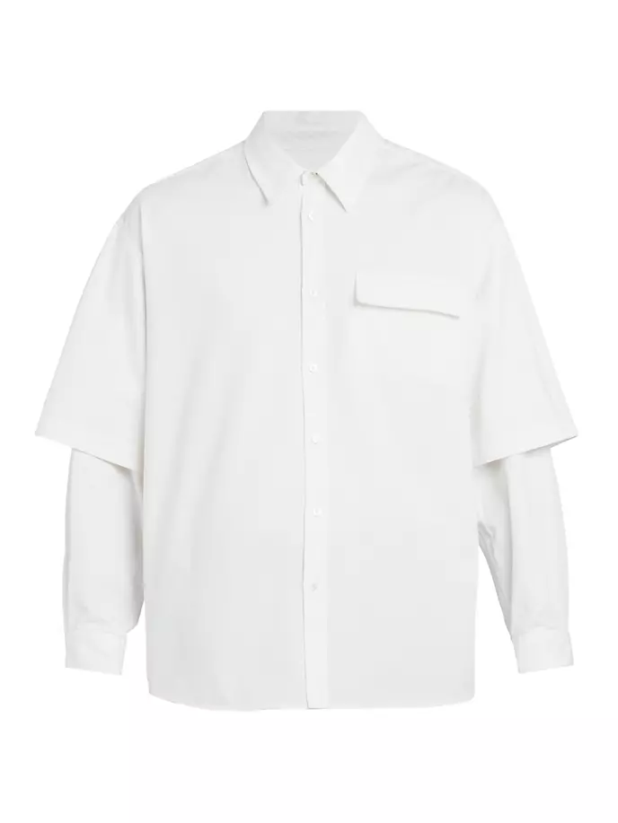 

Рубашка с двумя рукавами Martine Rose, цвет off white