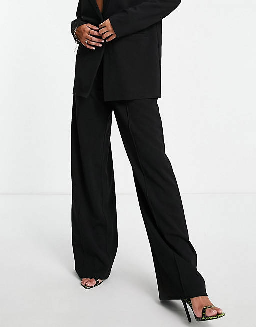 Черные широкие брюки с напуском из джерси ASOS DESIGN Tall 1 шт пустая подвесная прокрутка китайская xuan бумажная настенная прокрутка живопись поставка