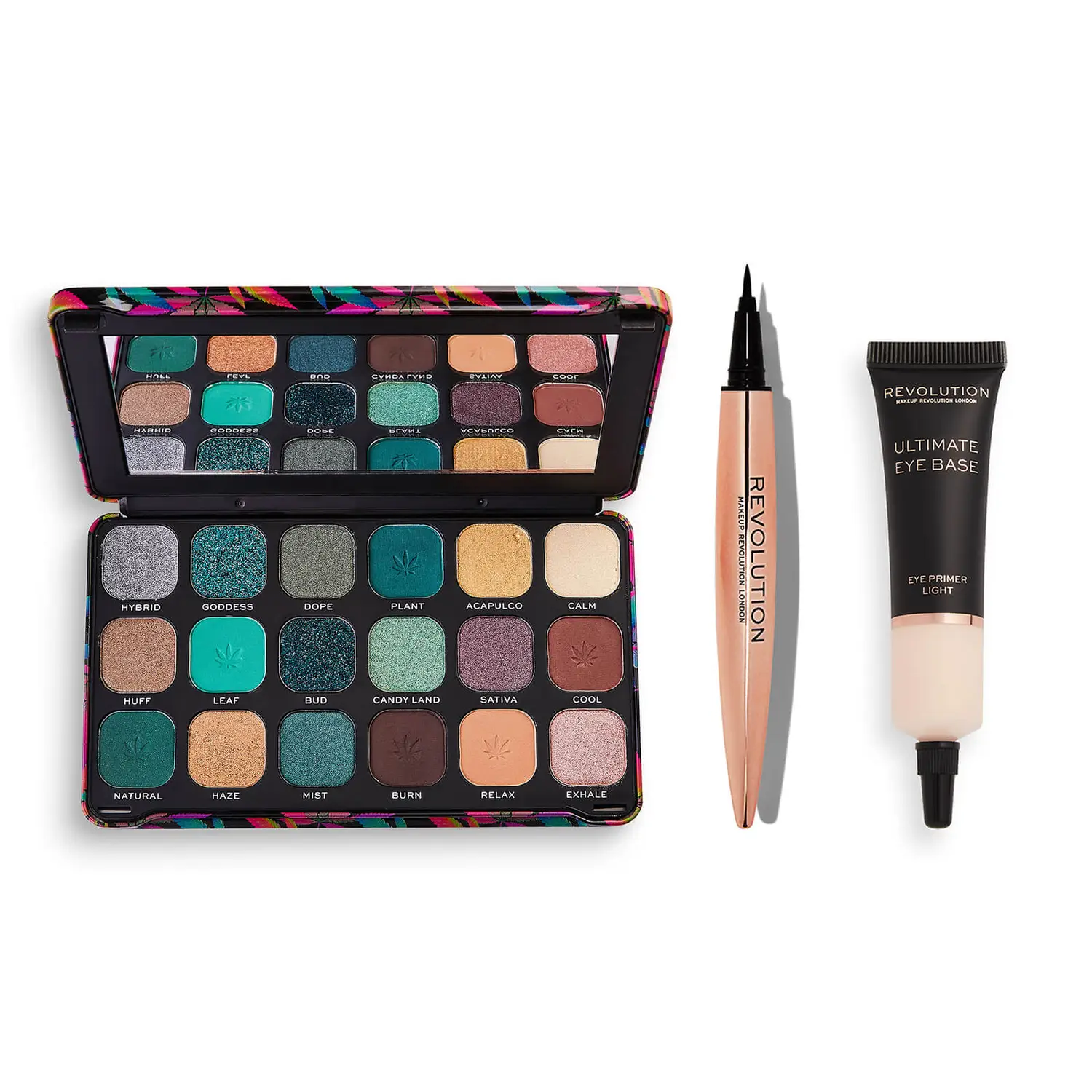 

Палетка Revolution Eye Palette + Primer + Liner