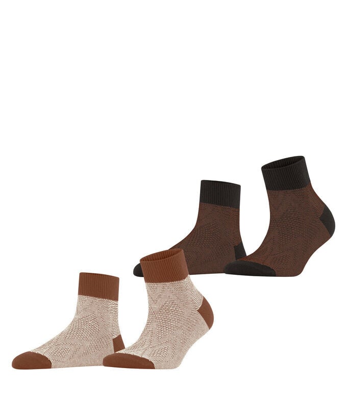 

Короткие носки косой вязкой, 2 шт Esprit, мультиколор