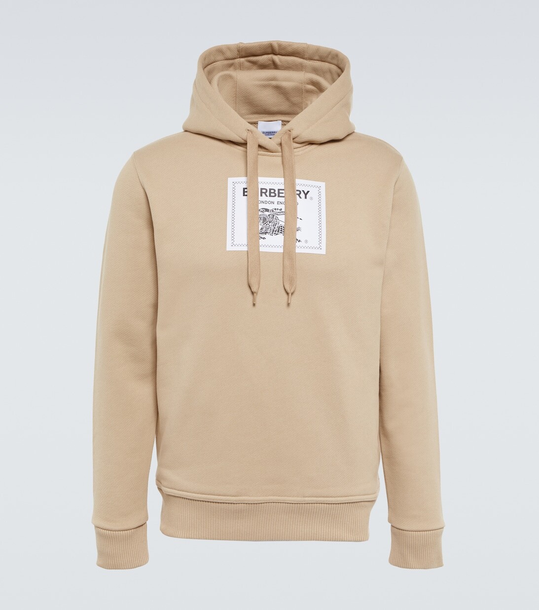 

Худи Prorsum из хлопкового джерси с логотипом Burberry, бежевый