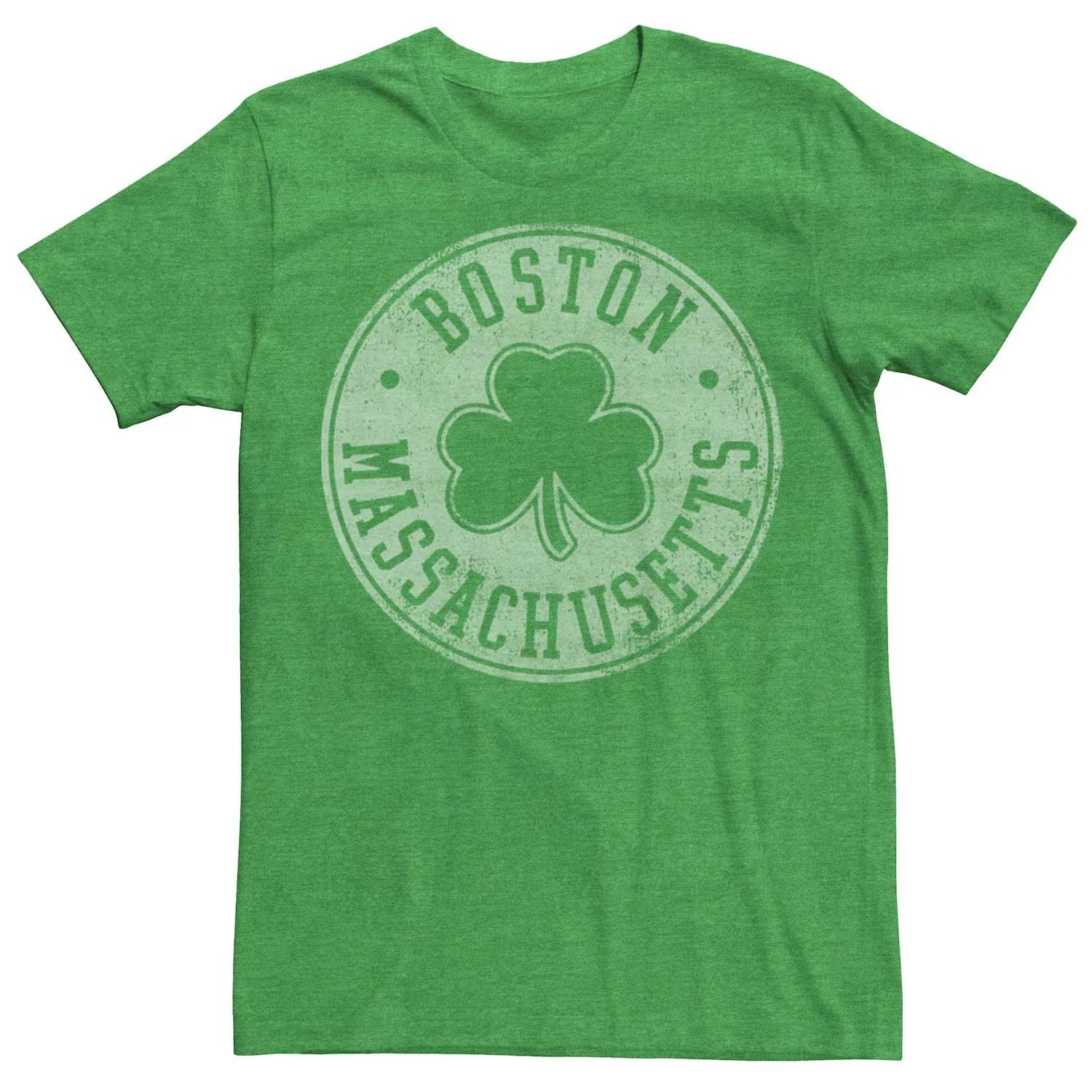 

Мужская футболка с логотипом Boston Massachusetts Shamrock Licensed Character