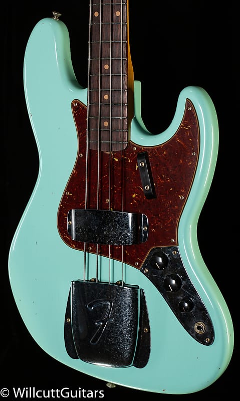 Басс гитара Fender Custom Shop 1964 Jazz Bass Journeyman Relic Surf Green