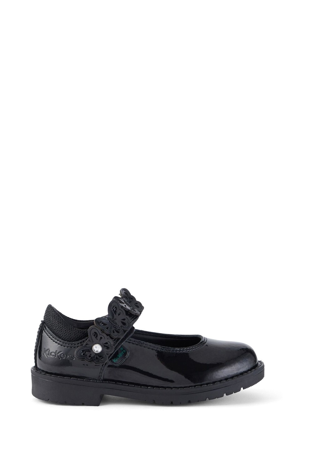 

Lachly Butterfly MJ черные лаковые туфли для девочек Kickers, черный