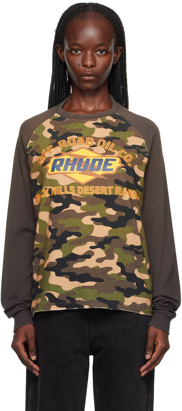 

Черный - Мульти-футболка с длинным рукавом Black Hills Rhude