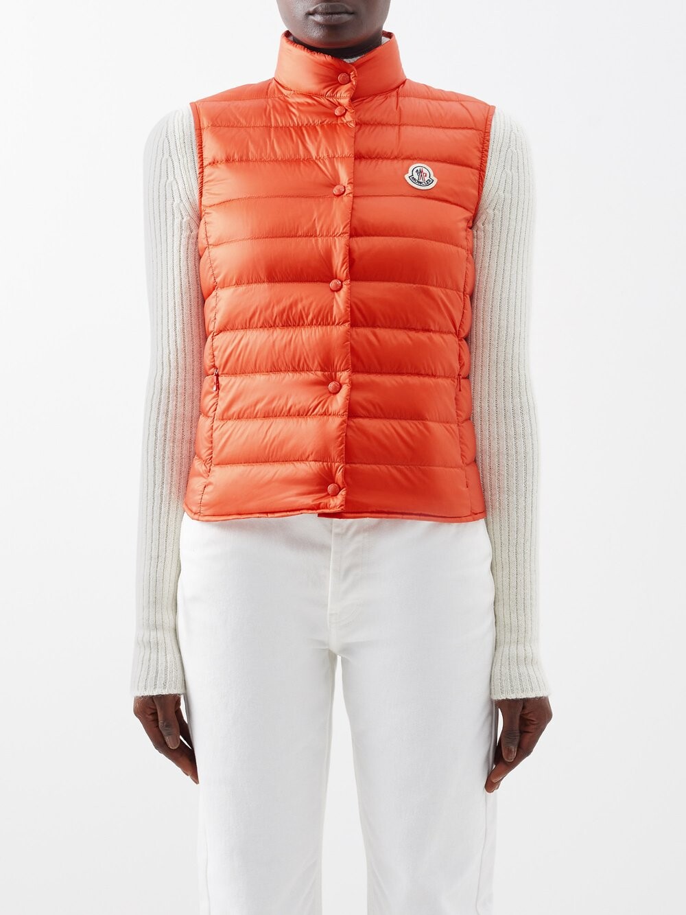 

Пуховый жилет liane Moncler, оранжевый