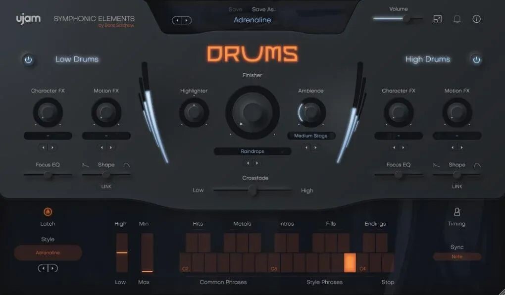

UJAM Symphonic Elements Барабаны