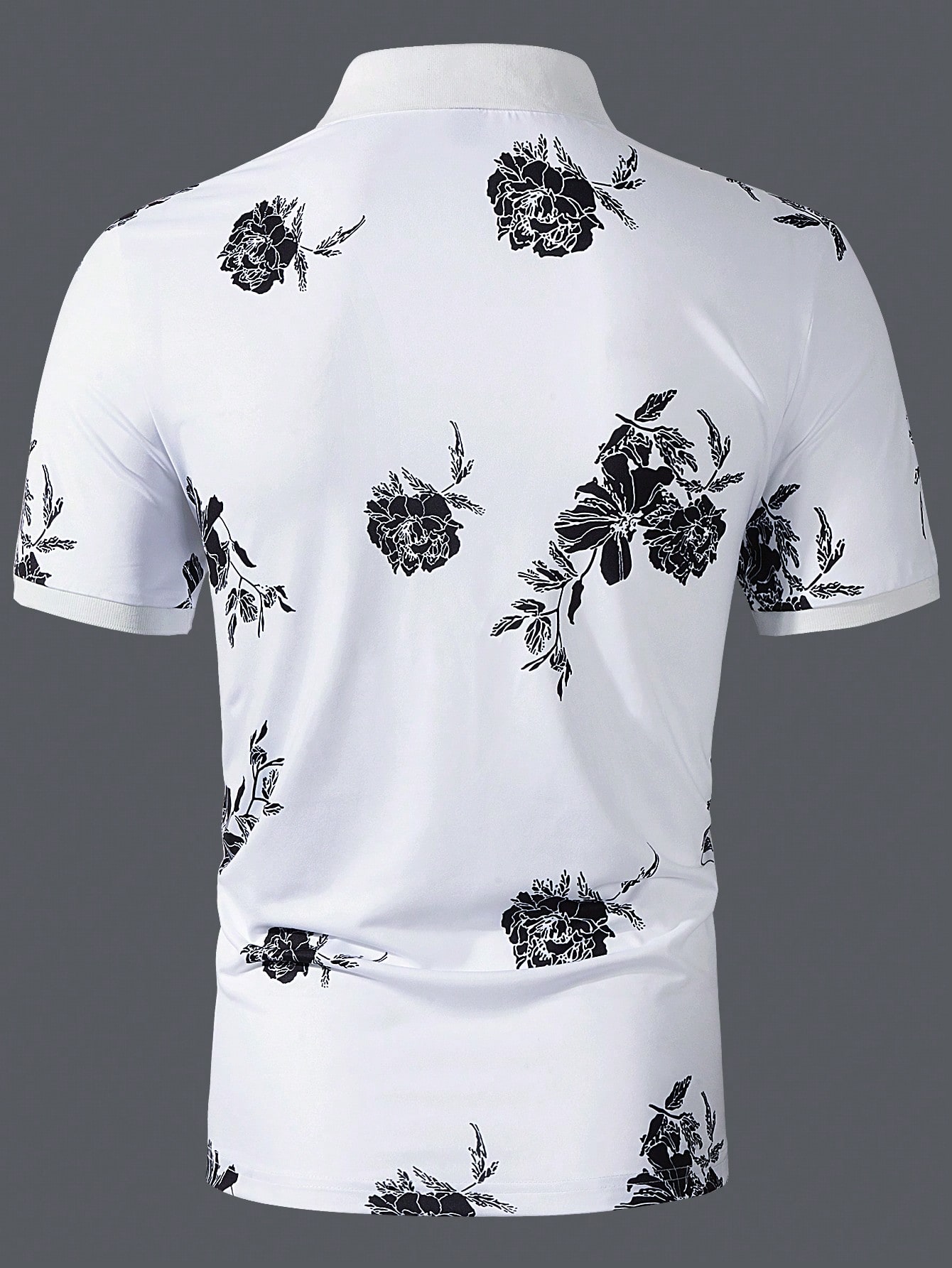 цена Мужская рубашка поло с коротким рукавом Manfinity RSRT с цветочным принтом, белый