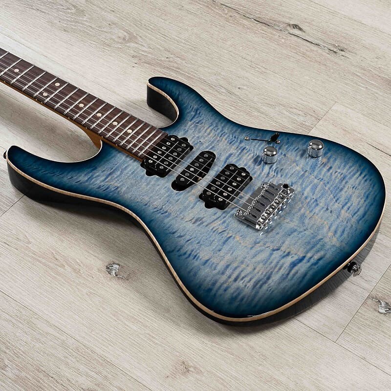 

Электрогитара Suhr Modern Plus HSH Guitar, Pau Ferro Fretboard, Faded Trans Whale Blue Burst