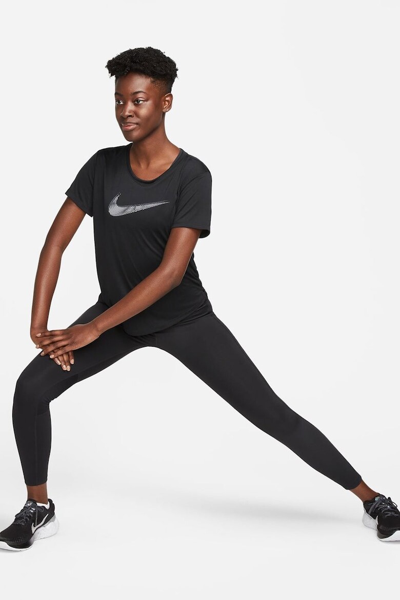 

Беговая футболка с логотипом Dri-FIT Nike, черный