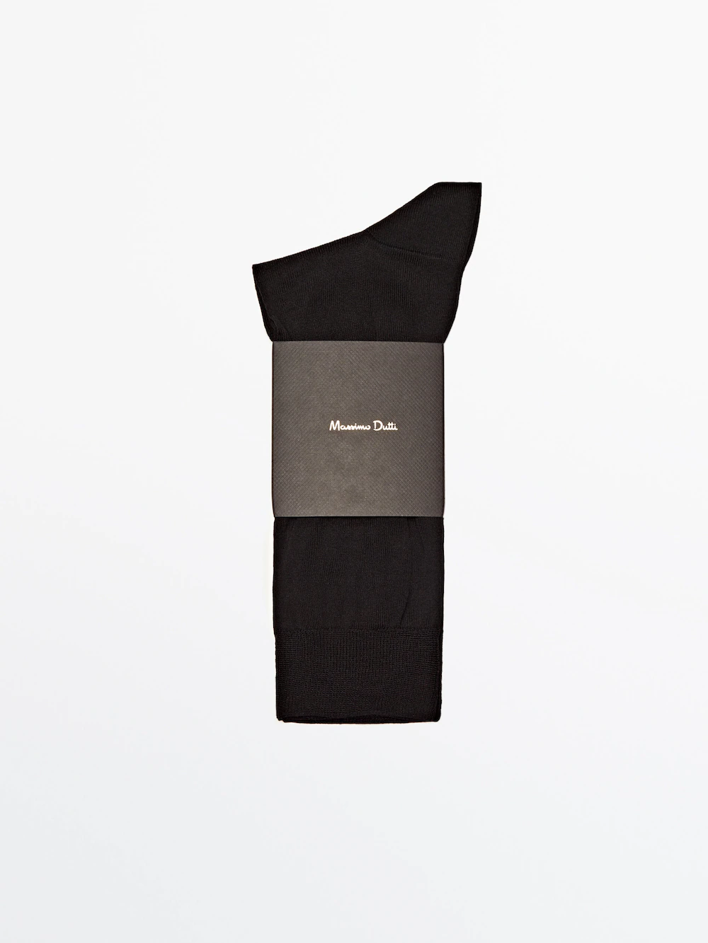

Носки из простой шотландской пряжи Massimo Dutti, черный