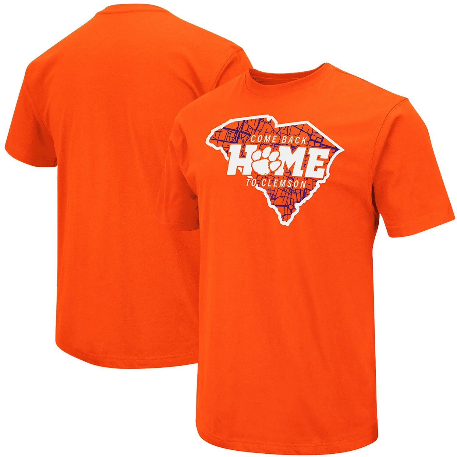 

Мужская футболка Colosseum Orange Clemson Tigers Come Back Home