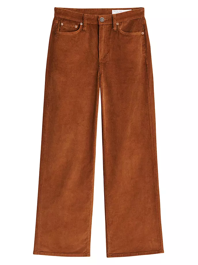 

Широкие вельветовые брюки Logan Rag & Bone, золото, Желтый