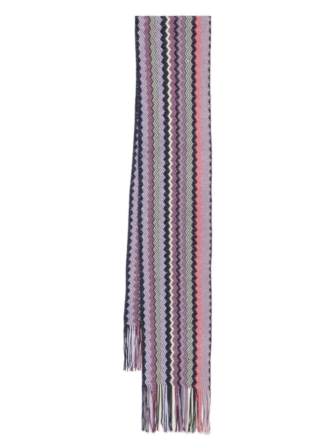 

Missoni шарф с узором шеврон, фиолетовый
