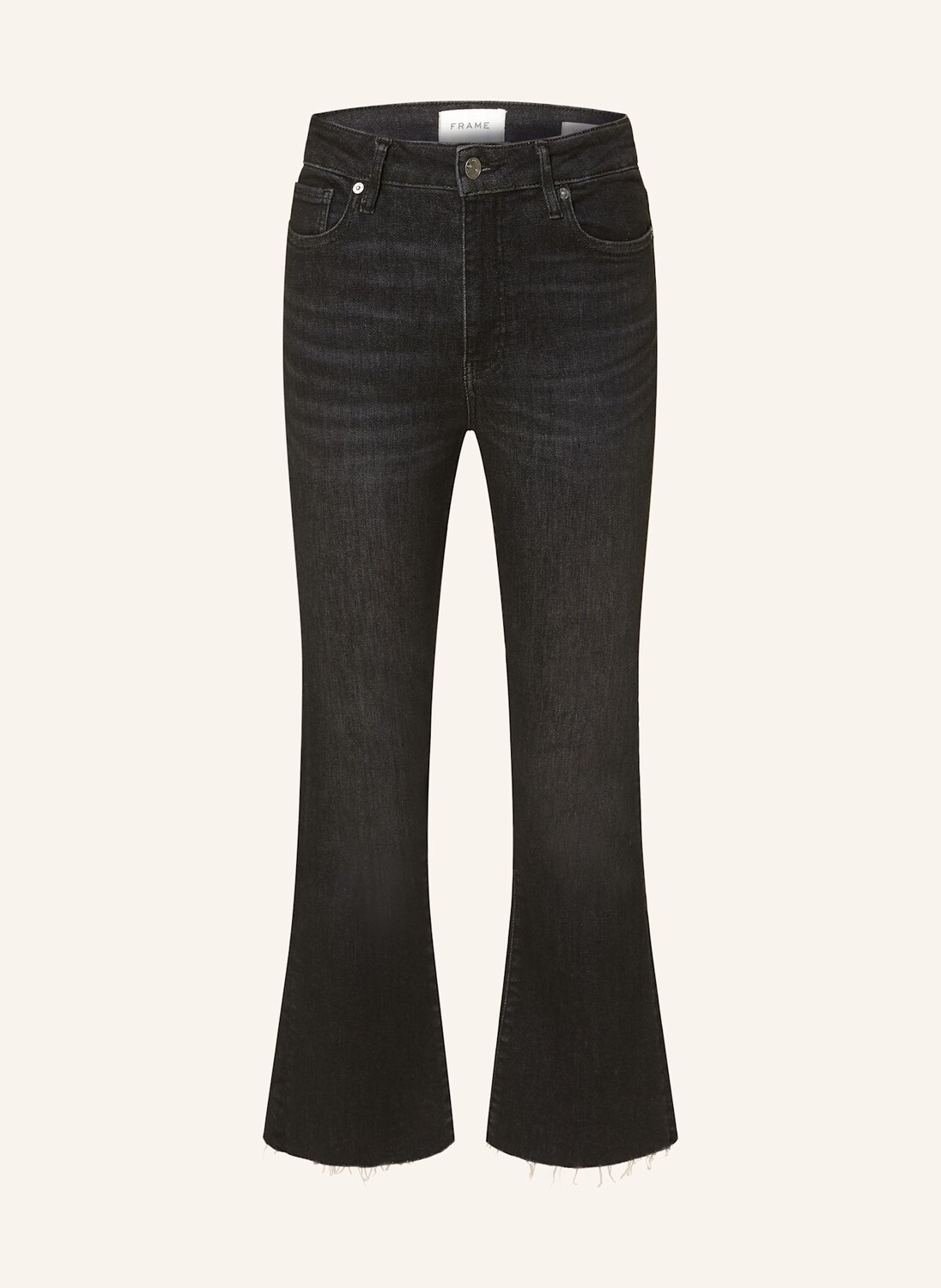 

Джинсы bootcut le crop mini boot raw FRAME, цвет CLDS CLAUDIUS