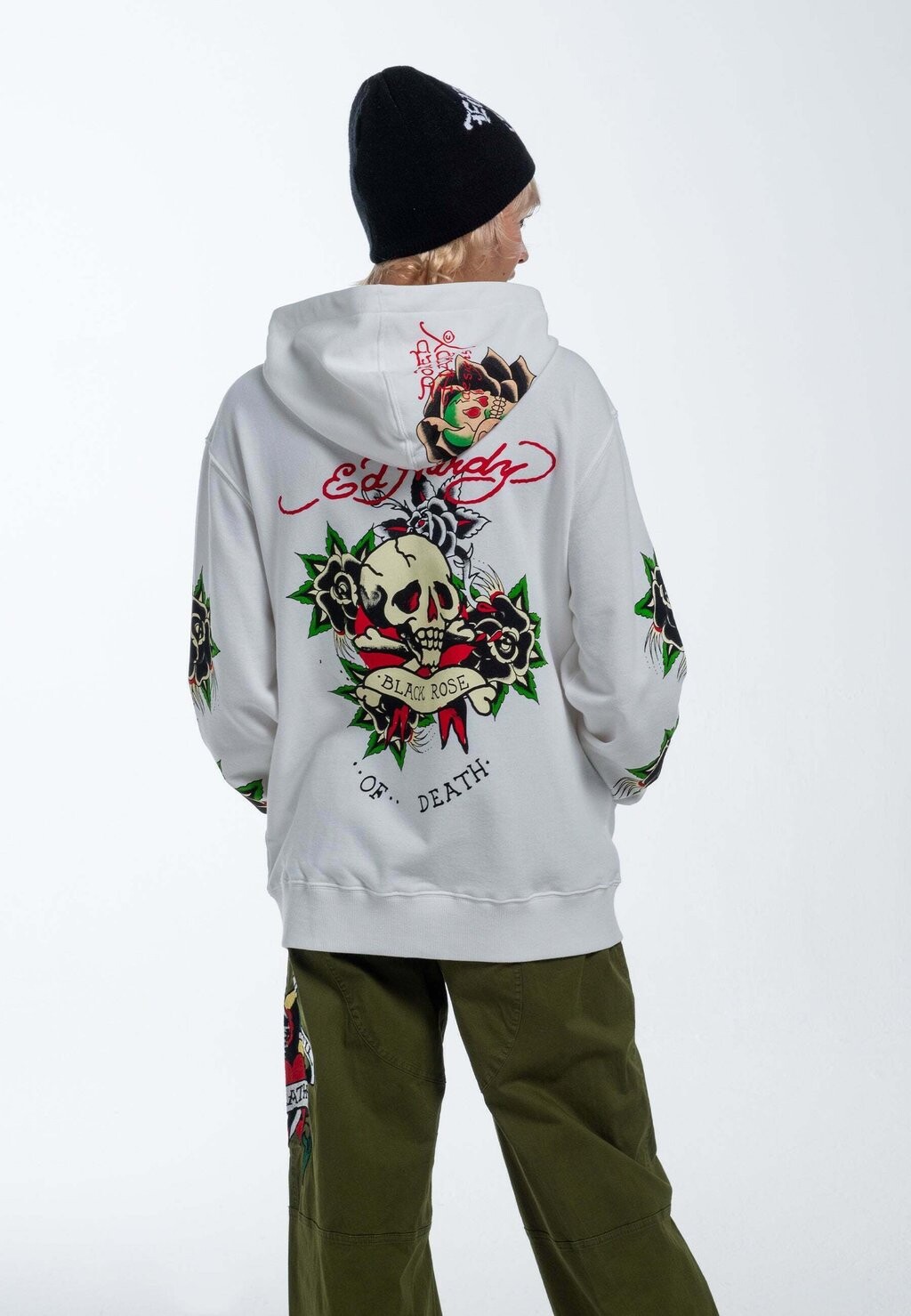 

Толстовка на молнии Ed Hardy, белый