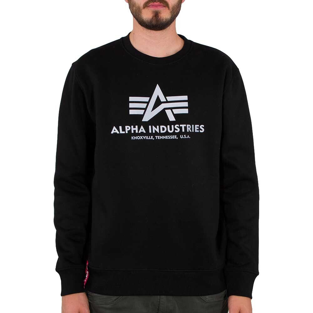 

Толстовка Alpha Industries Basic Reflective Print, черный