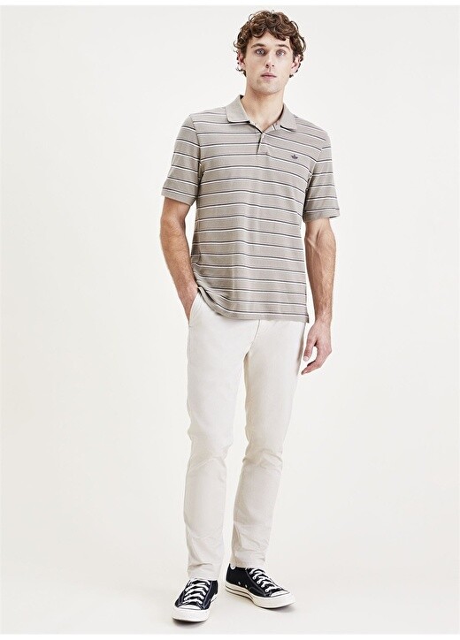 

Бежевые мужские брюки Skinny Fit с нормальной талией Dockers, Бежевый