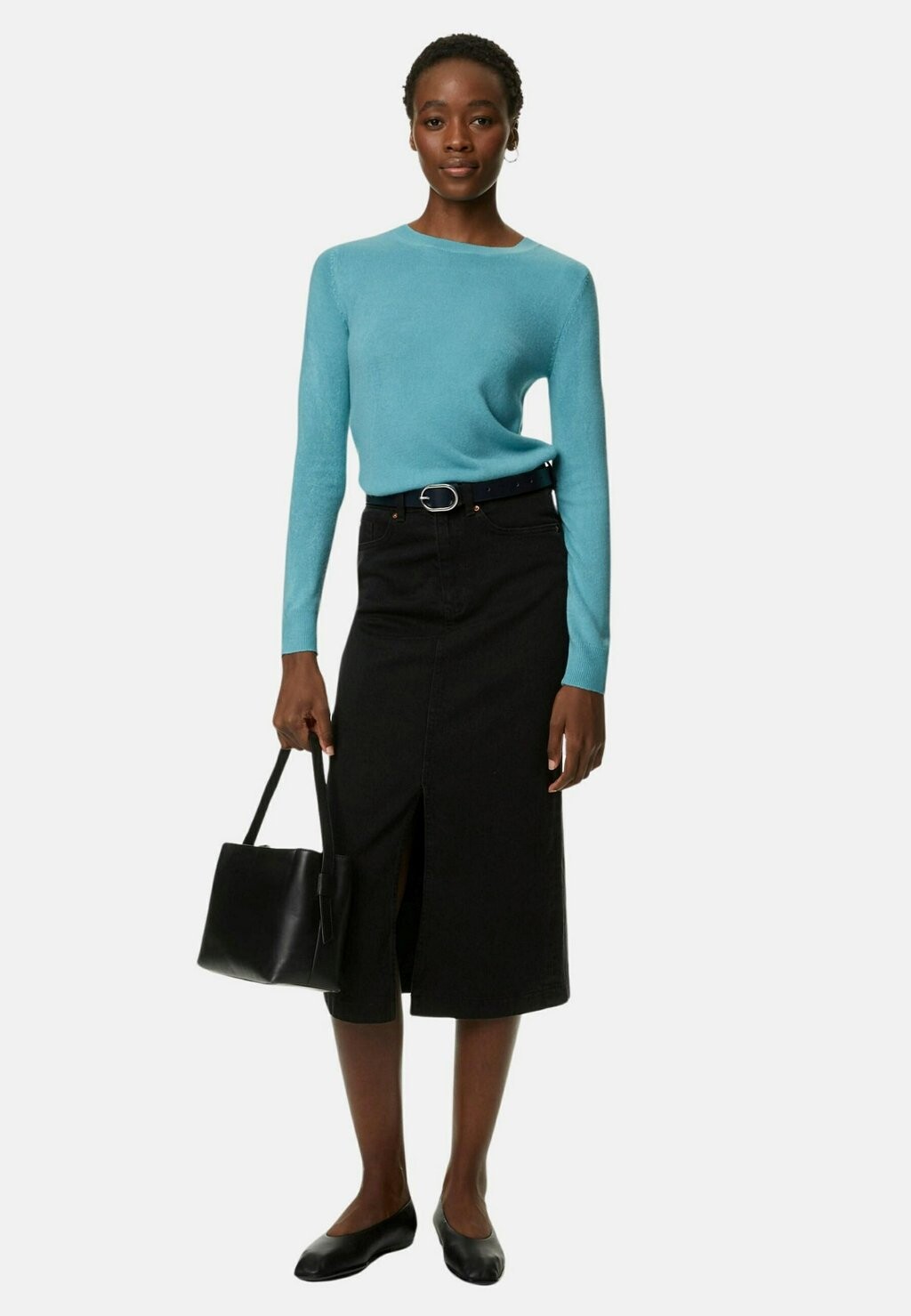 

Вязаный свитер SUPERSOFT CREW NECK Marks & Spencer, цвет pale turquoise