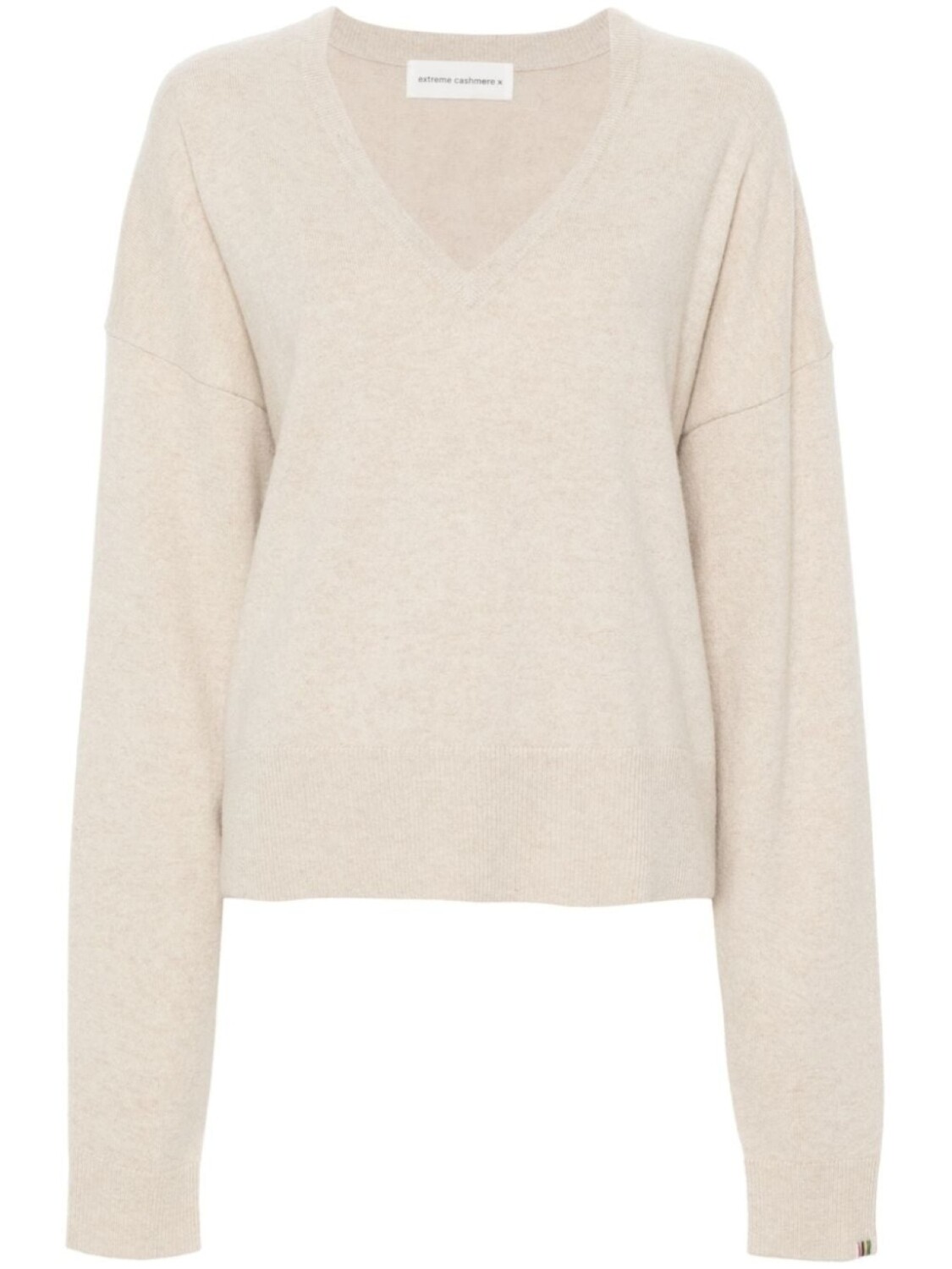 

extreme cashmere джемпер с V-образным вырезом, нейтральный цвет