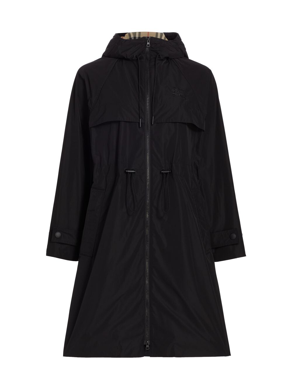 

Пальто Charminstera с капюшоном и вышитым логотипом Burberry, черный