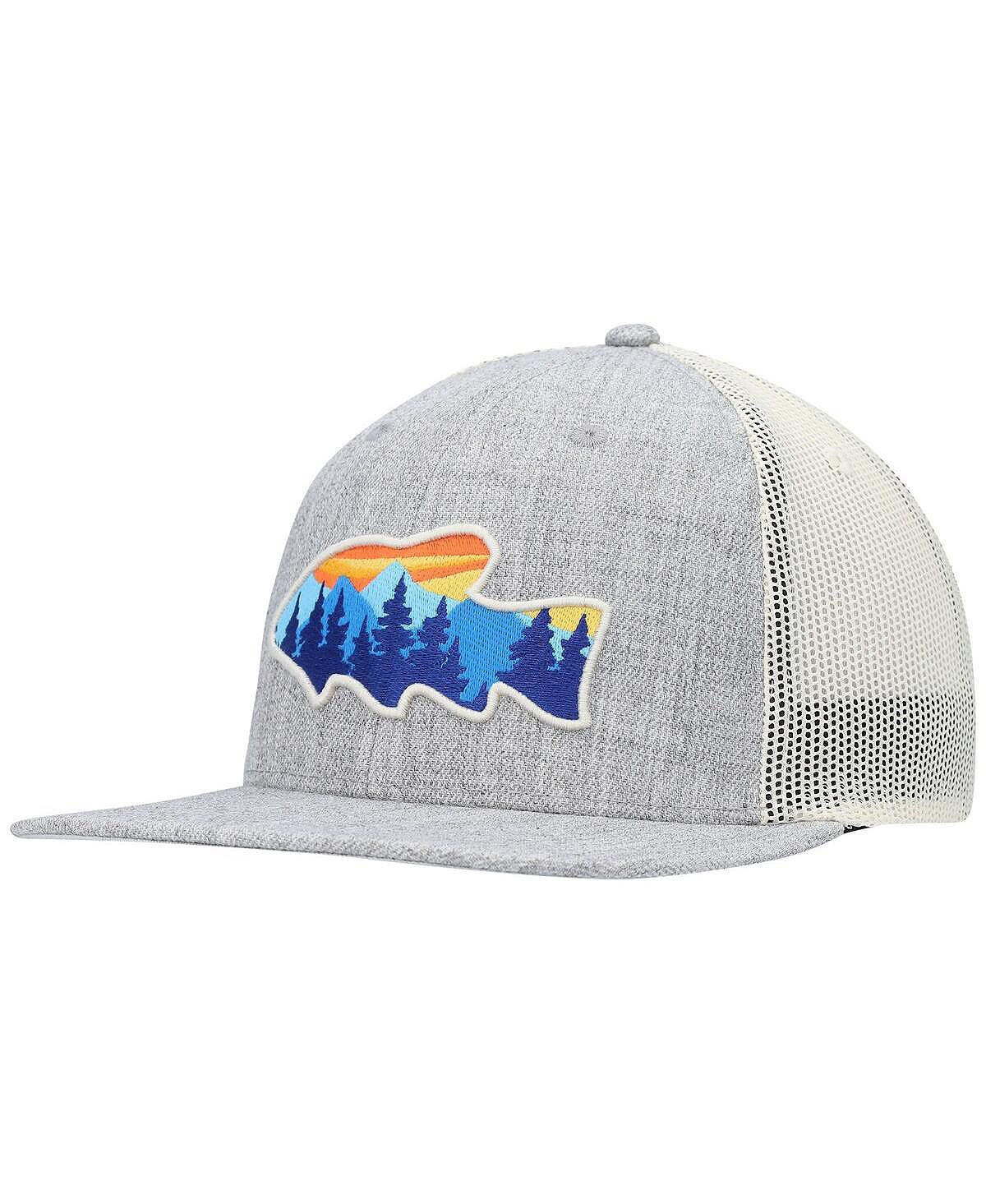 

Мужская шляпа Snapback Trucker Snapback с узором «серая рыба» из коллекции Forest Views Local Crowns