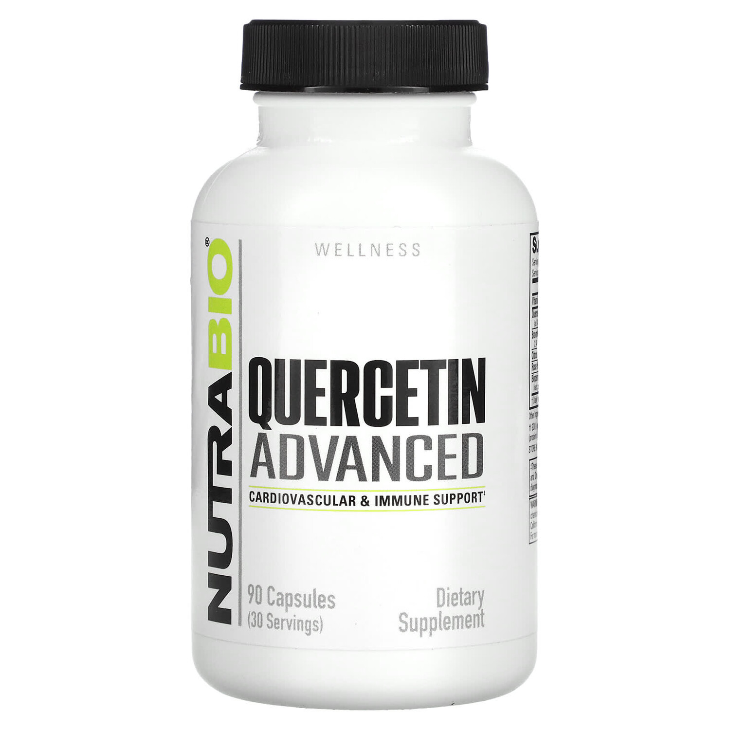 

Wellness, улучшенный кверцетин, 90 капсул, NutraBio