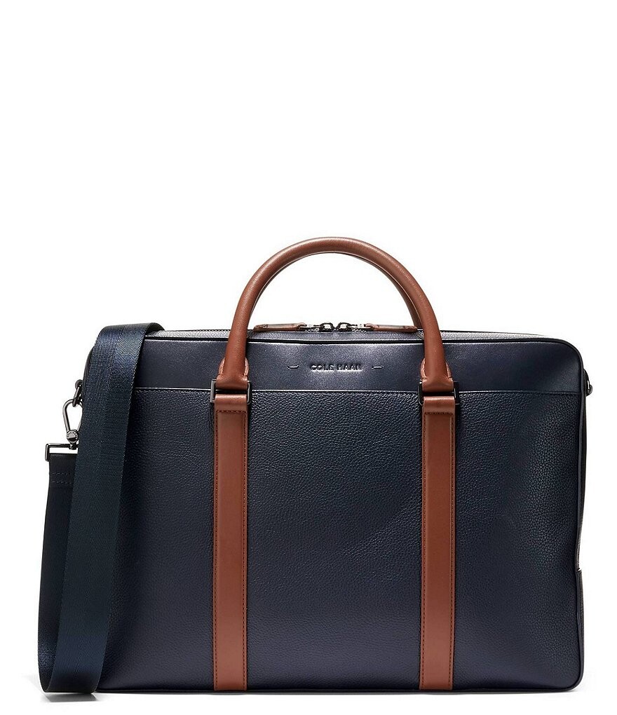 

Портфель Cole Haan Triboro из шагреневой кожи, синий