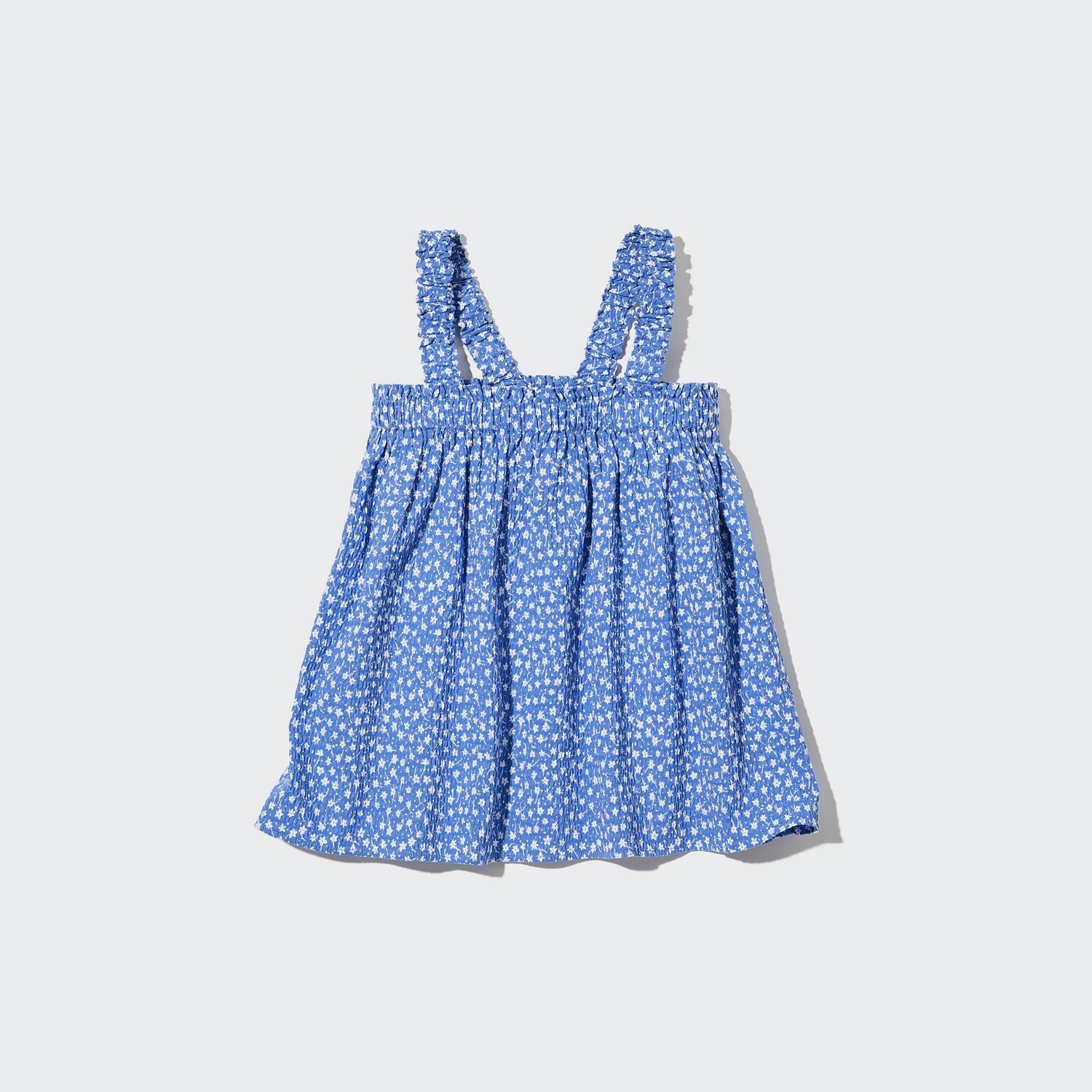 

Блуза-бретелька со сборками для девочек Uniqlo, синий