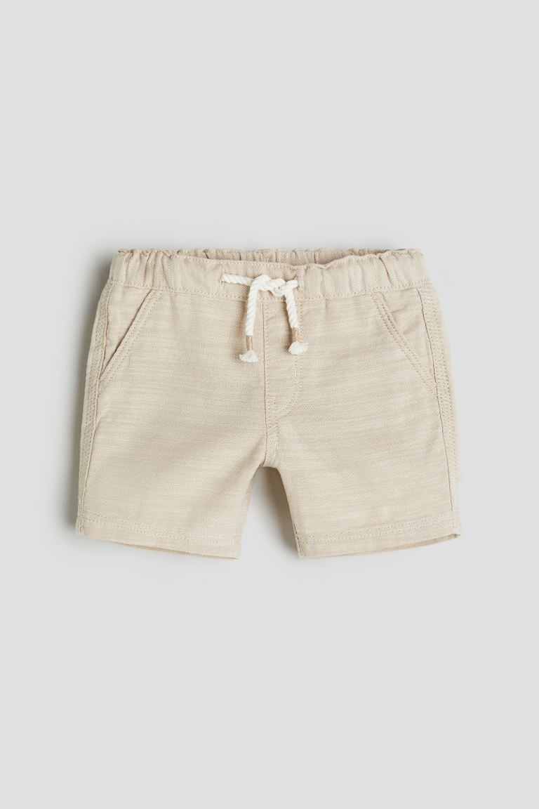 

Хлопковые шорты H&M, бежевый
