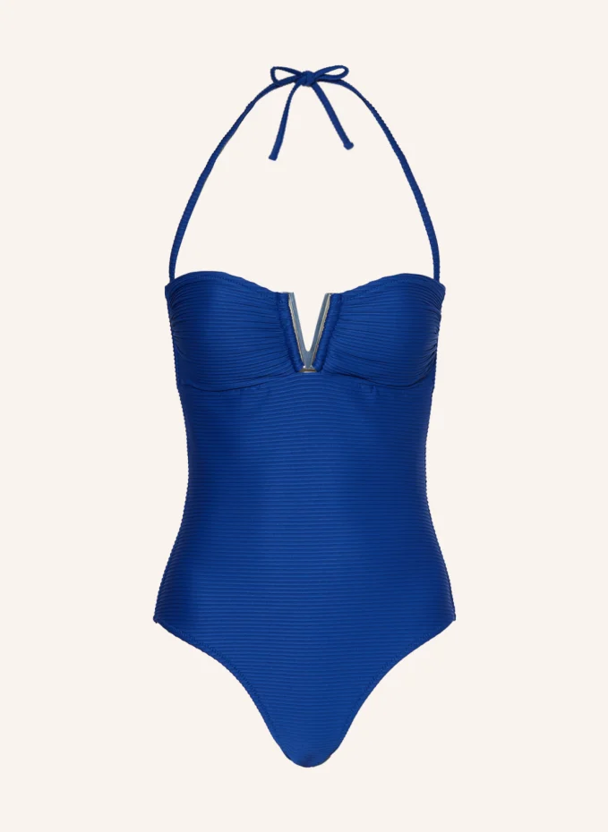 

Купальник-бандо maldivian blue v bar Heidi Klein, синий