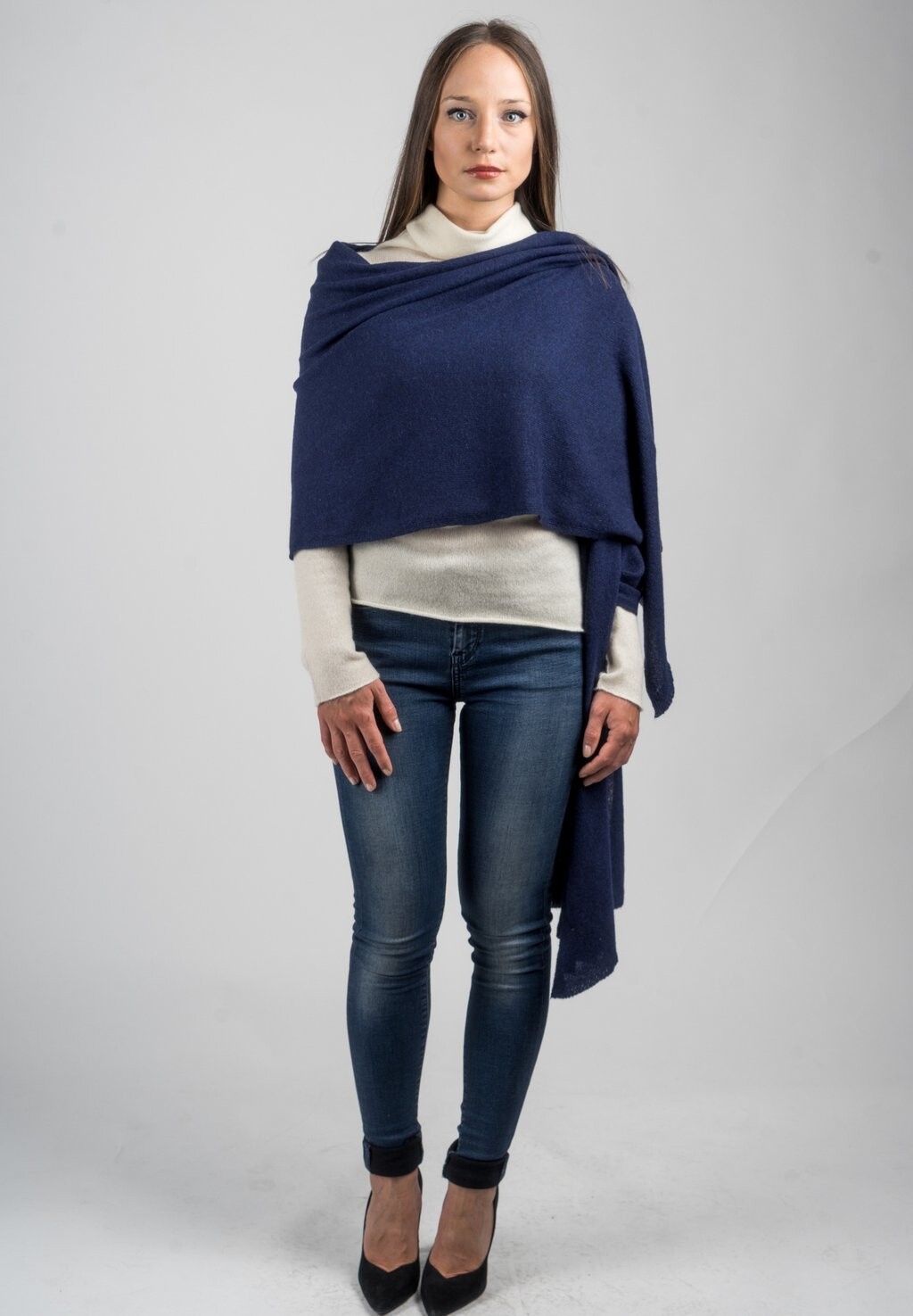

Шарф Dalle Piane Cashmere, синий