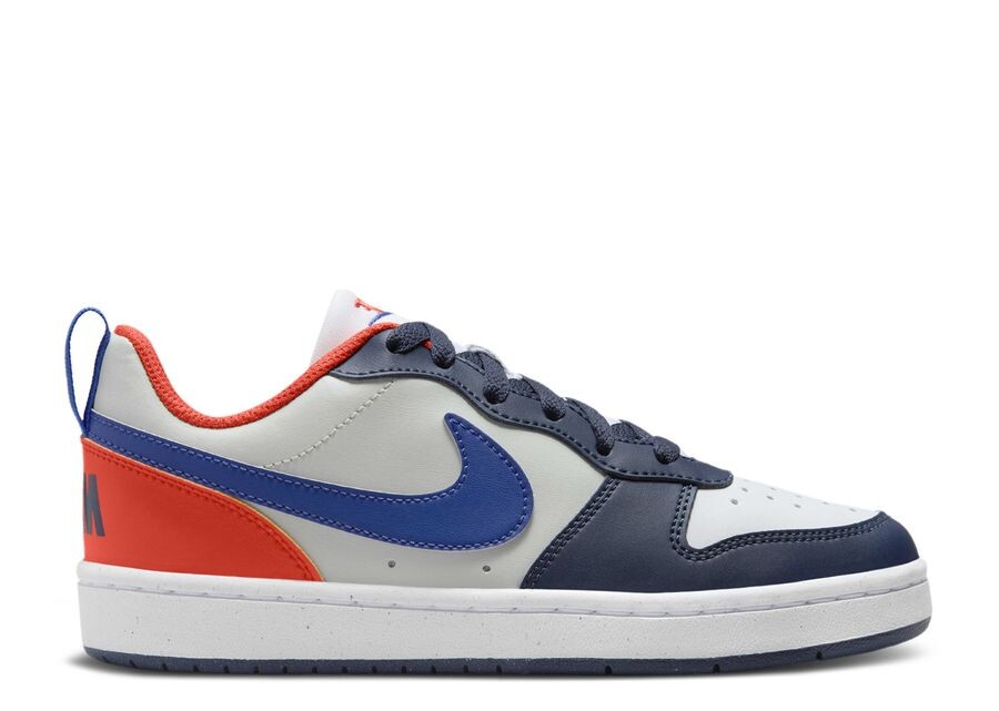 

Кроссовки Nike Court Borough Low Recraft GS, цвет Midnight Navy Team Orange