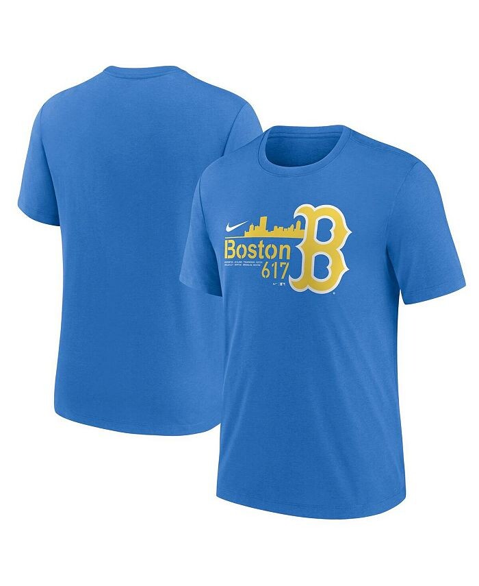 

Мужская синяя футболка Boston Red Sox City Connect Tri-Blend Nike, синий
