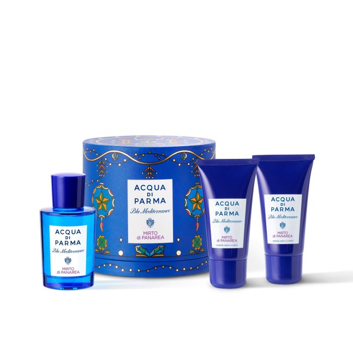 Туалетная вода унисекс Cofre Mirto di Panarea cofre regalo Acqua Di Parma, Set 3 productos acqua di parma blu mediterraneo mirto di panarea candle