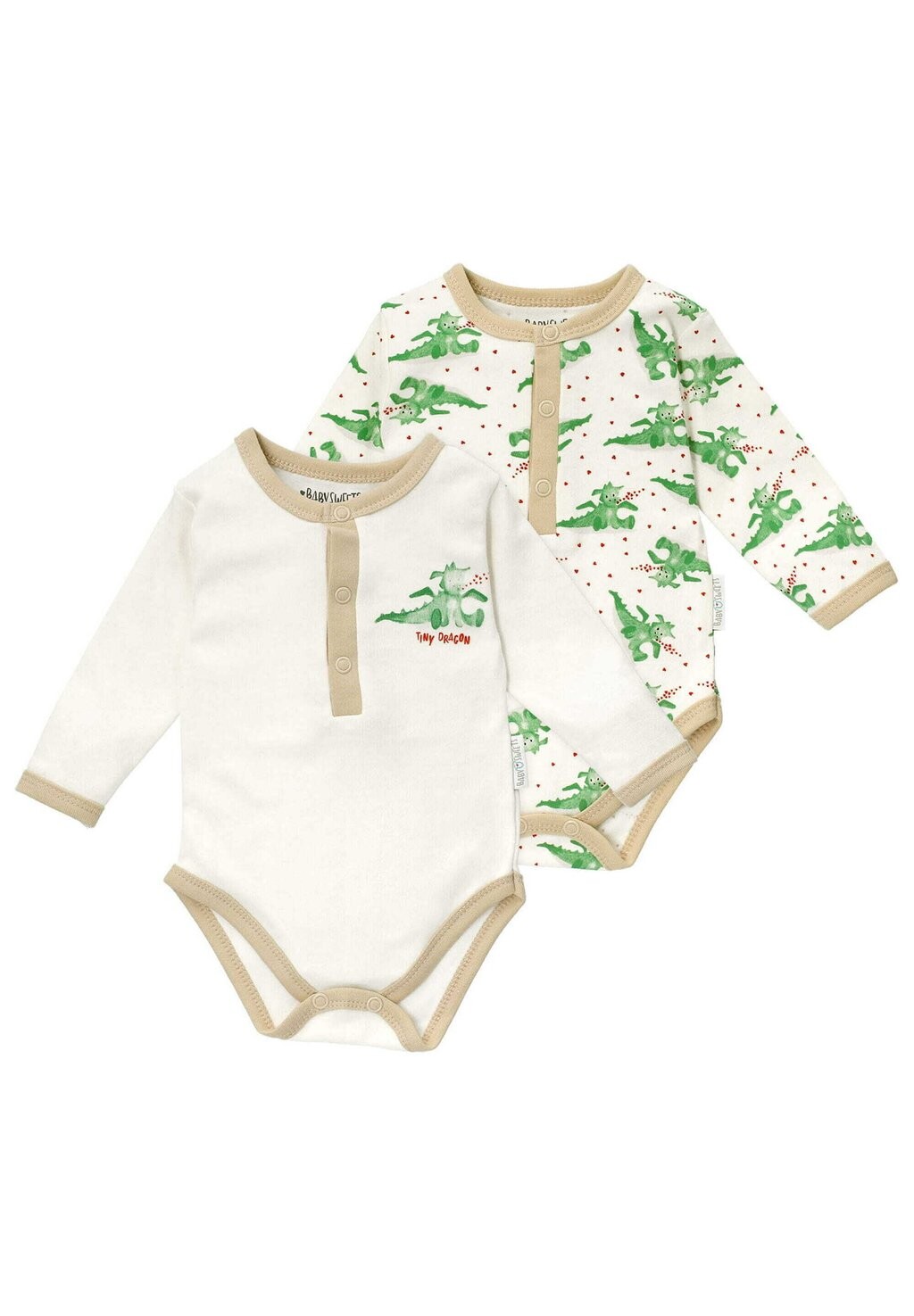

Боди 2 PACK LANGARM LIEBLINGS Baby Sweets, цвет grün beige