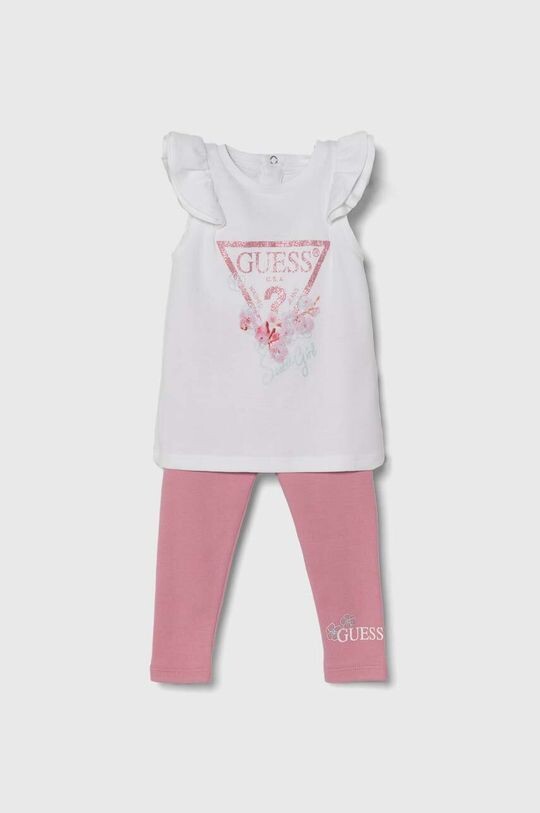 

Хлопковый костюм для новорожденных Guess, белый