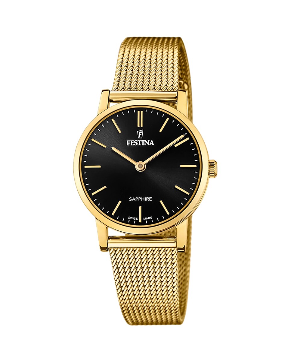 

Женские часы F20023/3 Swiss Made из золотой стали Festina, золотой