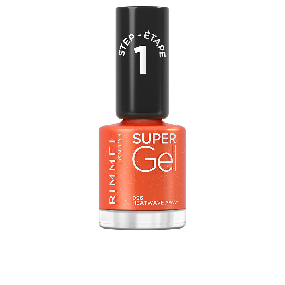 rimmel rimmel верхнее покрытие super gel Лак для ногтей Kate super gel nail polish Rimmel london, 12 мл, 96-heatwave away