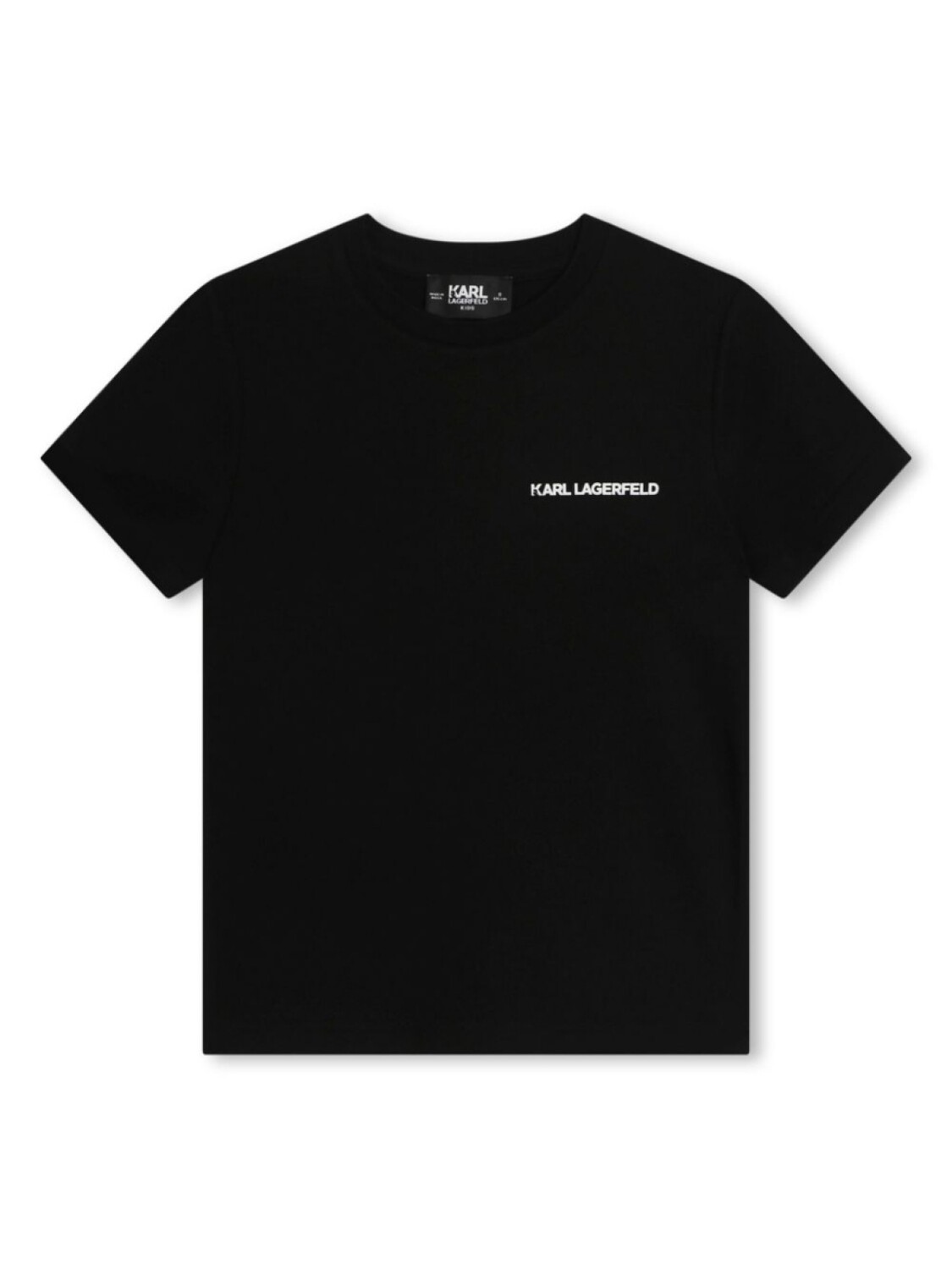 

Karl Lagerfeld Kids футболка Ikonik из органического хлопка, черный