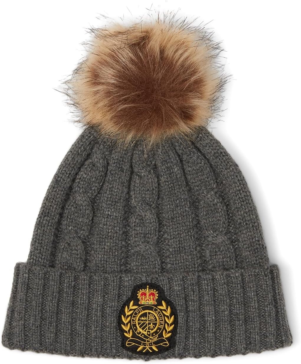 

Шляпа патч-кабеля из переработанных материалов LAUREN Ralph Lauren, цвет Medium Grey Heather