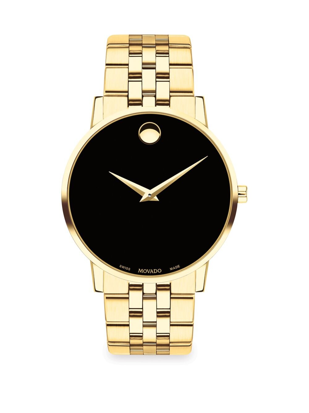 

Часы Museum Classic с золотым браслетом Movado, черный