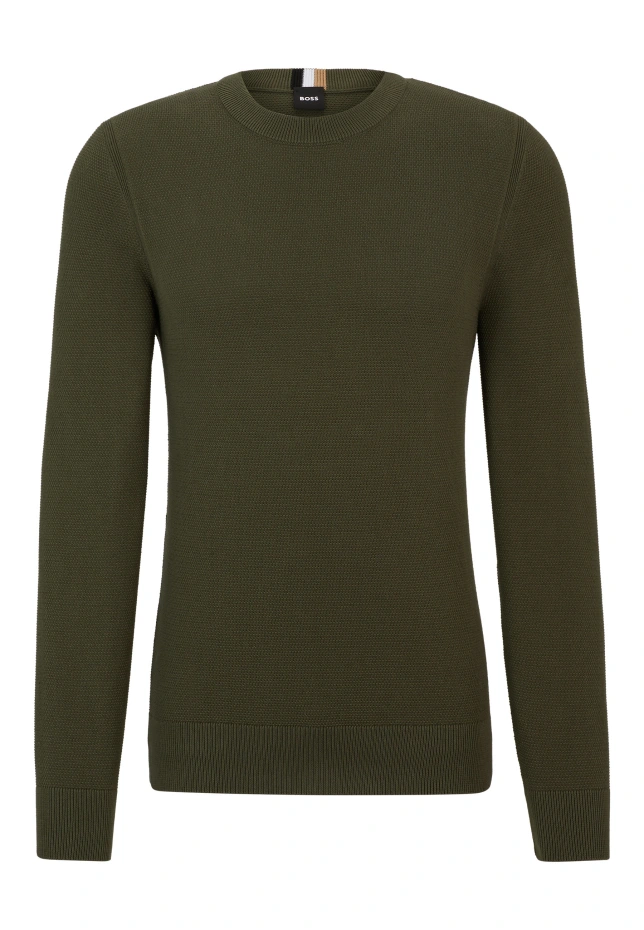 Пуловер ecaio-p стандартного кроя Boss, зеленый