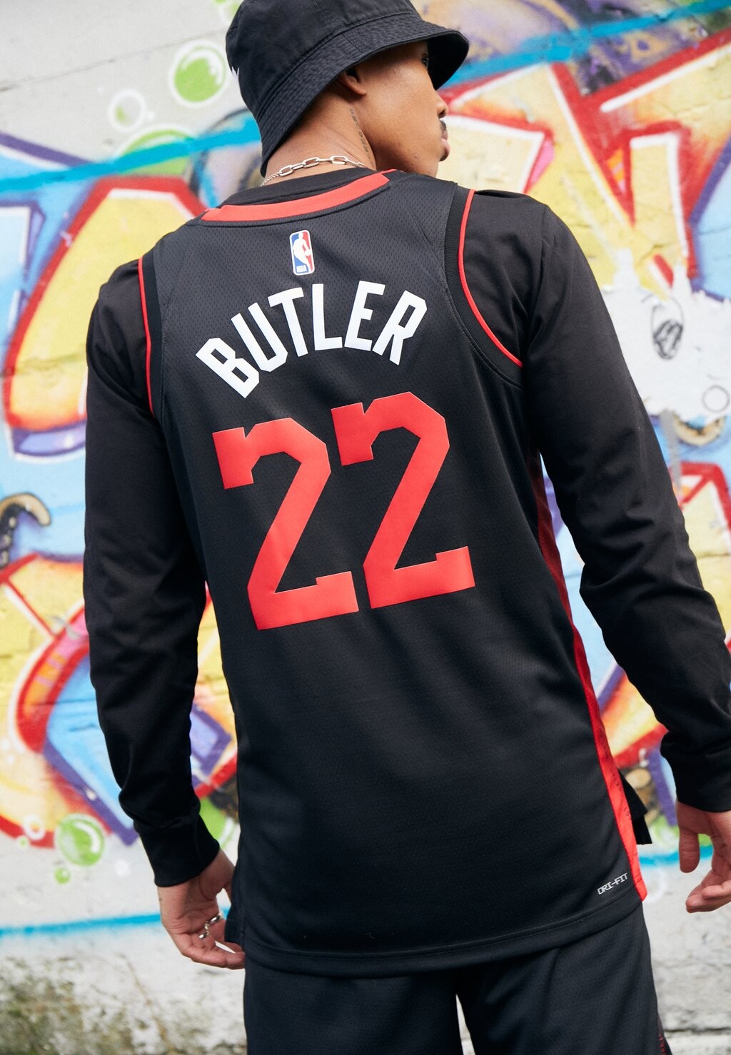 

Команда Nba Miami Heat Jimmy Butler City Edition Jersey Nike, черный