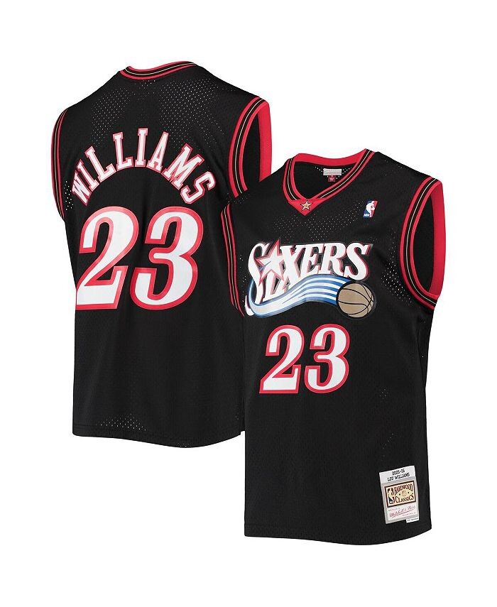 

Мужская черная майка Lou Williams Philadelphia 76ers 2005-06 Hardwood Classics Swingman Mitchell & Ness, черный